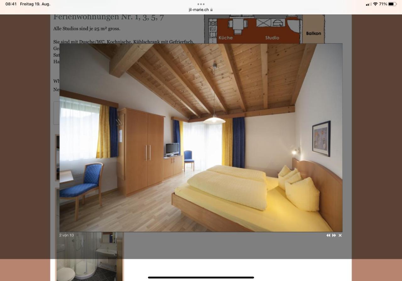 Jil-Marie Samnaun Studiowohnung Nummer 3 외부 사진